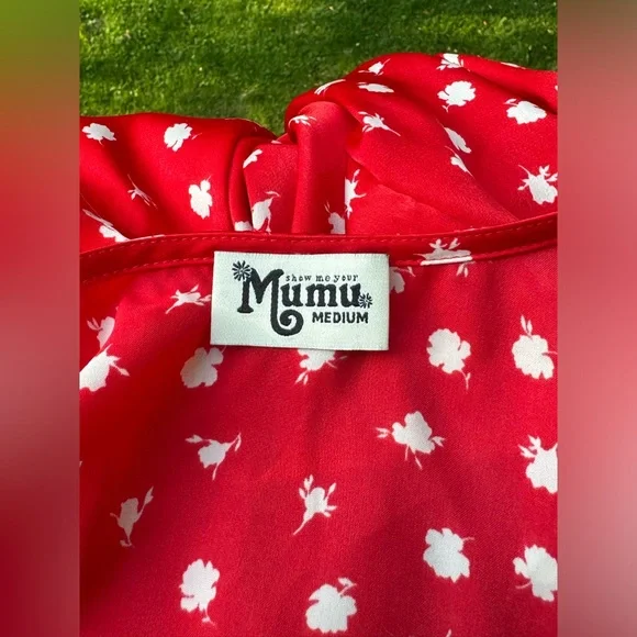 Show Me Your MuMu Richie Top Red Floral Revolve - Picture 5 of 7